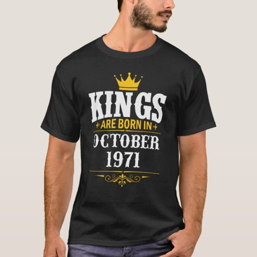 キングス50誕生日1971年10月 Tシャツ (正面)