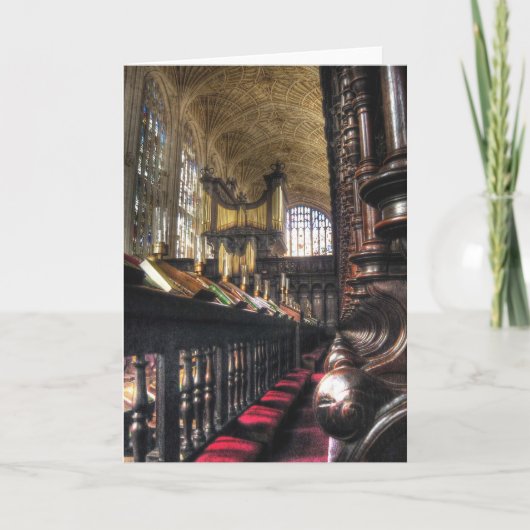 キングス・カレッジ・チャペル~ケンブリッジ,イングランド カード (正面)