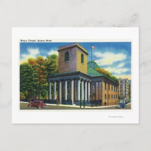 キングス・チャペルの外観 ポストカード (正面)