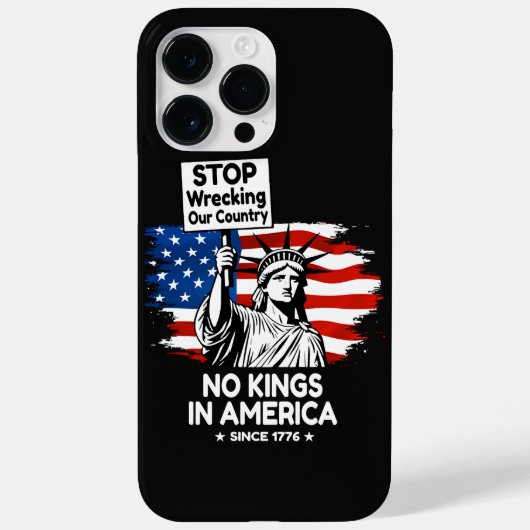 キングス・デー反対 – 私たちの国を破壊するのをやめろ デモ Case-Mate iPhoneケース (裏面)