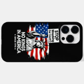 キングス・デー反対 – 私たちの国を破壊するのをやめろ デモ Case-Mate iPhoneケース (裏面 (横))