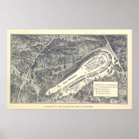 キングス・マウンテンの戦い ポスター (正面)