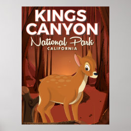 キングズキャニオン国立公園 カリフォルニア ポスター