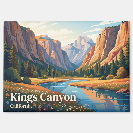 キングズキャニオン国立公園 カリフォルニア マグネット (正面)