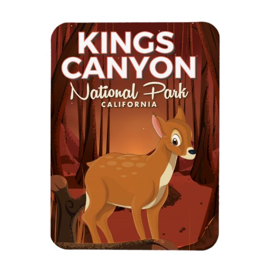 キングズキャニオン国立公園 カリフォルニア マグネット (縦)