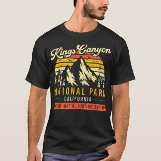 キングズキャニオン カリフォルニア レトロ ヴィンテージ ナショナル Tシャツ