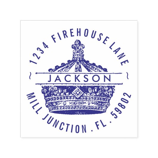 キングズクラウンセルフインキング差出人住所スタンプ セルフインキングスタンプ (デザイン)