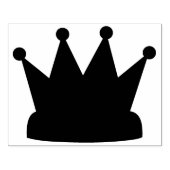 キングズクラウン、シルエット、4" x 5"ゴムスタンプ ラバースタンプ (インプリント)