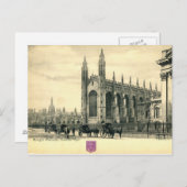 キングズパレード、ケンブリッジ・イングランド1915ヴィンテージ ポストカード (正面/裏面)