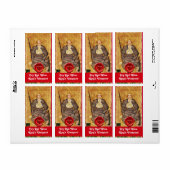 キングズビネヤードレッドワインワックスシール/アンティークタロット ラベル (フルシート)