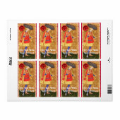 キングズビネヤードレッドワインワックスシール/アンティークタロット ラベル (フルシート)