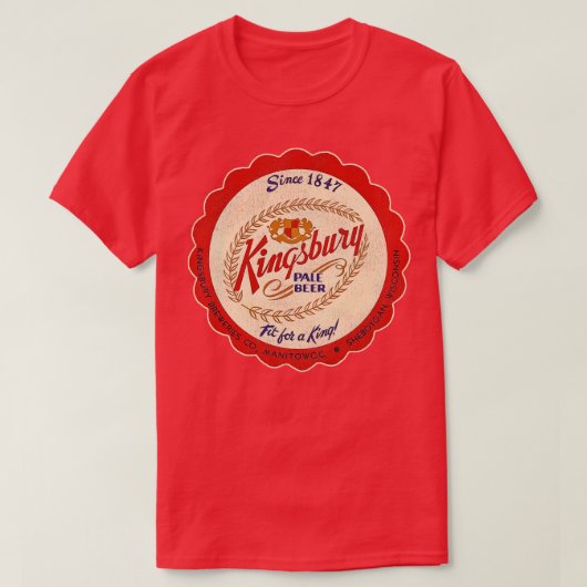 キングズベリービール Tシャツ (デザイン正面)