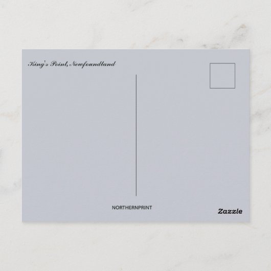 キングズポイントニューファンドランドカナダ ポストカード (裏面)