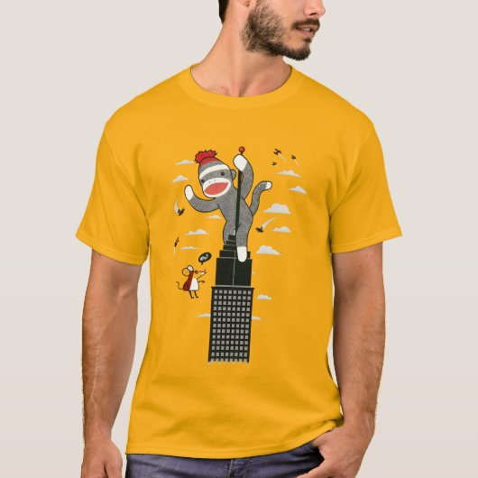 キングソックモンキーティー王室の- Mischief inスタイル Tシャツ (正面)
