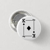 キングダイアモンズカードコスチュームトランプキング 缶バッジ (正面&裏面)