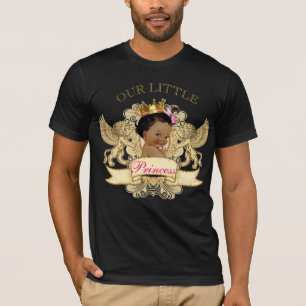 キングダディアフリカプリンセスのベビーシャワーTシャツ Tシャツ