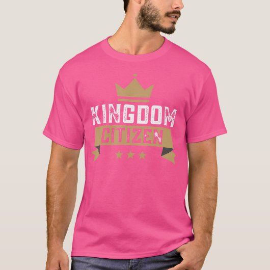 キングダムシティズイエズザーズ王冠を被ったキング天国シティ Tシャツ (正面)