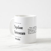 キングダムパーソナライズされた起業家 コーヒーマグカップ (正面左)