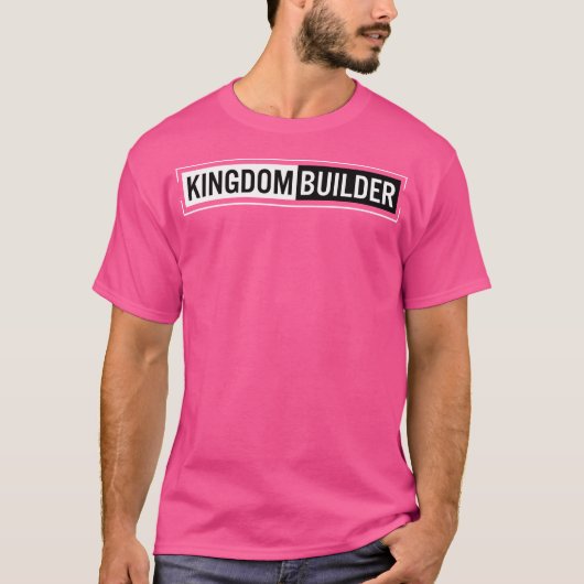 キングダムビルダーおもしろい引用文イエスキリスト宗教 Tシャツ (正面)