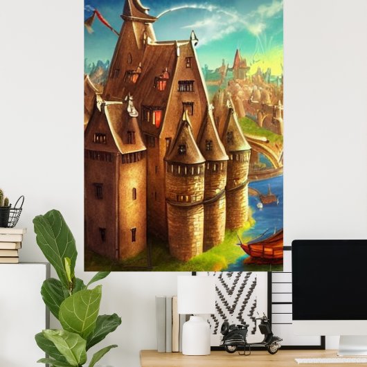 キングダムファンタジーデジタルアートポスター#03 ポスター (ホームオフィス)