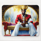 キングダムマンブラッククリスチャンアートマウスパッド マウスパッド (正面)