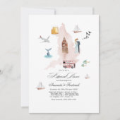 キングダム統一されたの目的地の結婚式のリハーサル 招待状 (正面)