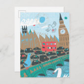 キングダム統一されたシティシーン ポストカード (正面/裏面)