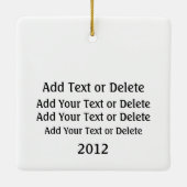 キングダム統一されたスクエアオーナメント セラミックオーナメント (裏面)