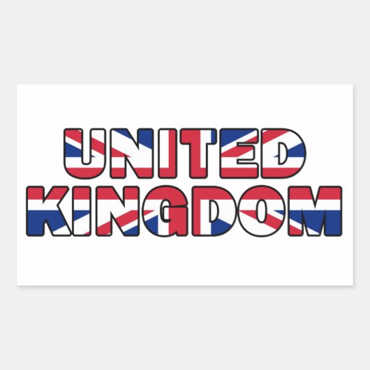 キングダム統一されたステッカー 長方形シール (正面)