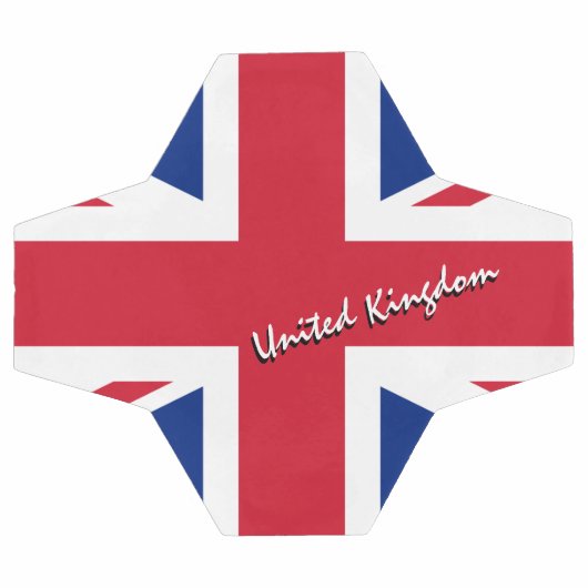 キングダム統一されたフットボール&イギリス国旗/スポーツ サッカーボール (フラット)