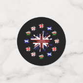 キングダム統一されたフラグ コンフェッティ (スモール正面)