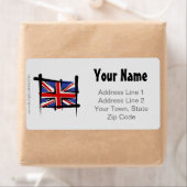 キングダム統一されたブラシ国旗 ラベル (インサイチュ)