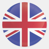 キングダム統一されたラウンドアイコン国旗 ラウンドシール (正面)