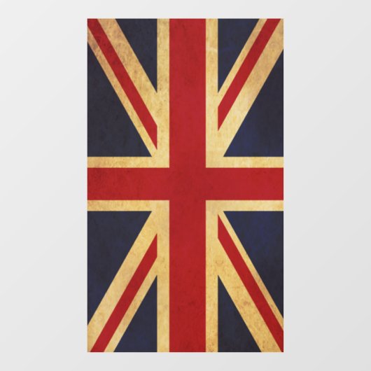 キングダム統一された国旗のヴィンテージデザイン ウィンドウサイン (シート)