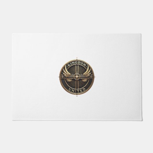 キングダム統一された屋内アクセントラグ(四角) ドアマット (正面)