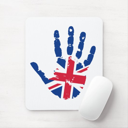 キングダム統一された州旗の手印刷 マウスパッド (マウス)