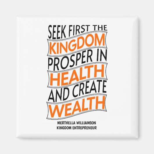 キングダム起業家クリスチャン マグネット (正面)