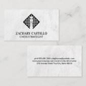 キングチェス駒 | チェス盤 名刺 (正面/裏面)