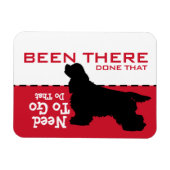 キングチャールズカバリエールコッカー行くポッティマグネット マグネット (横)