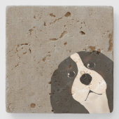 キングチャールズカバリエールストーンコースター ストーンコースター (正面)