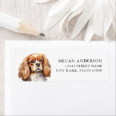 キングチャールズカバリエ差出人住所ラベル ラベル (インサイチュ)