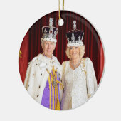 キングチャールズクイーンカミラバッキンガムパレス セラミックオーナメント (左)