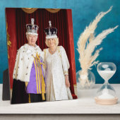 キングチャールズクイーンカミラバッキンガムパレス フォトプラーク (側面)