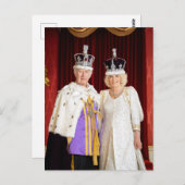 キングチャールズクイーンカミラバッキンガムパレス ポストカード (正面/裏面)