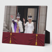 キングチャールズクイーンカミラバルコニー戴冠日 フォトプラーク (側面)