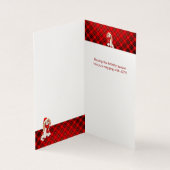 キングチャールズクリスマスドッグレッドプレイドホリデー (内部)