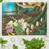 キングチャールズスパニエル犬スプライトファンタジー キッチンタオル (折り畳み)