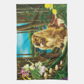 キングチャールズスパニエル犬スプライトファンタジー キッチンタオル (縦)