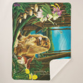 キングチャールズスパニエル犬スプライトファンタジー シェルパブランケット (正面)