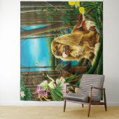 キングチャールズスパニエル犬スプライトファンタジー タペストリー (インサイチュ)